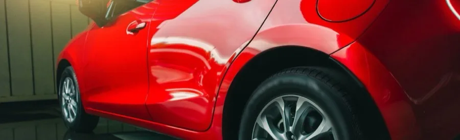 Freshly repaired vehicle with a flawless paint finish